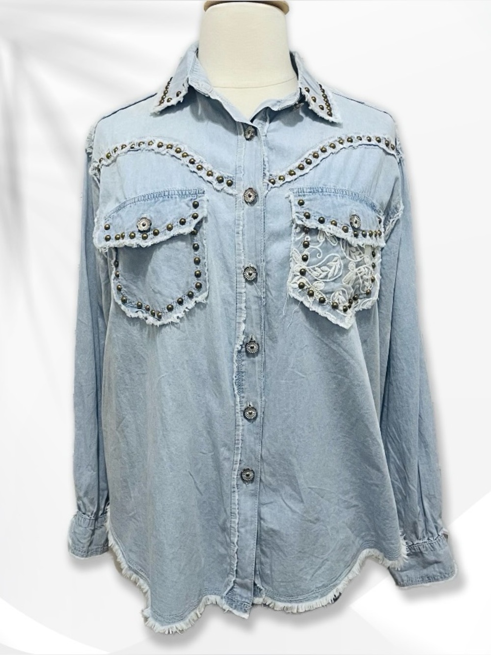 POL Western Style Shirt Sz L NWOT